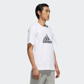 阿迪达斯官网 adidas GFX BOS OUTLINE男装运动型格短袖T恤DZ2205 白/黑色 A/M(175/96A)