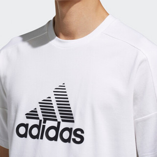 adidas 阿迪达斯 GFX BOS OUTLINE 男子运动T恤 DZ2205 白/黑色 S