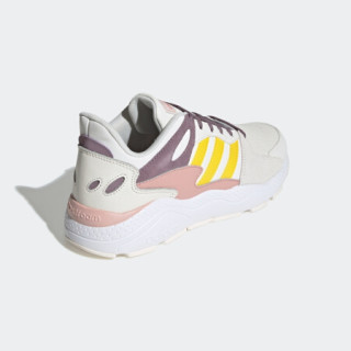 阿迪达斯官网 adidas neo CRAZYCHAOS 女子休闲运动鞋EG8751 云朵白/活力粉/遗迹紫/黄 39(240mm)
