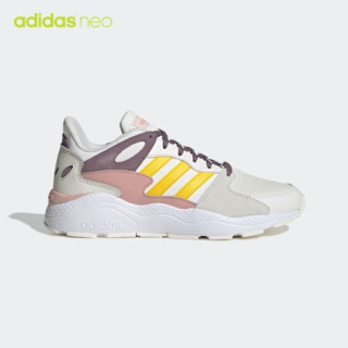 阿迪达斯官网 adidas neo CRAZYCHAOS 女子休闲运动鞋EG8751 云朵白/活力粉/遗迹紫/黄 39(240mm)