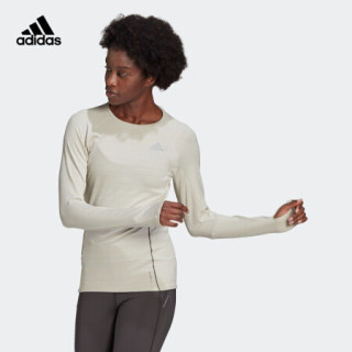 阿迪达斯官网 adidas ADI RUNNER LS W 女装跑步运动服装GJ9902 矾土棕 A/S(160/84A)