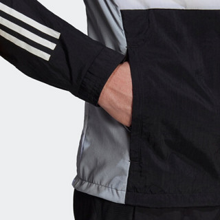 阿迪达斯官网 adidas OTR TRACK JKT 男装春秋跑步运动夹克外套GM1531 黑色/白/银灰 A/XS(170/88A)