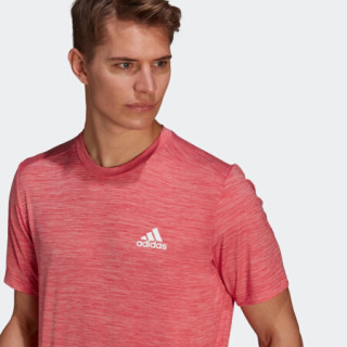 阿迪达斯官网 adidas M HT EL TEE 男装训练运动短袖T恤GM3861 金属浅猩红 A/XL(185/104A)