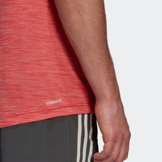 阿迪达斯官网 adidas M HT EL TEE 男装训练运动短袖T恤GM3861 金属浅猩红 A/XL(185/104A)
