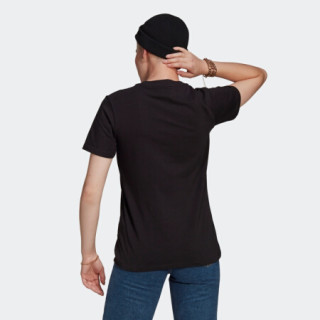 阿迪达斯官网 adidas 三叶草 TREFOIL TEE 女装运动短袖T恤GN2896 黑色 38(参考身高:169~172CM)