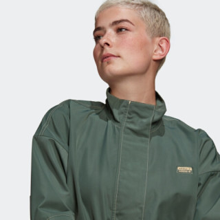 阿迪达斯官网 adidas 三叶草 WINDBREAKER 女装春秋运动立领外套GN4230 绿 34(参考身高:164~167CM)