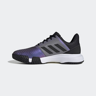 阿迪达斯官网 adidas CourtJam Bounce M 男鞋运动鞋FX1493 黑色/灰色/紫色 45(280mm)