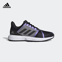 阿迪达斯官网 adidas CourtJam Bounce M 男鞋运动鞋FX1493 黑色/灰色/紫色 44.5(275mm)