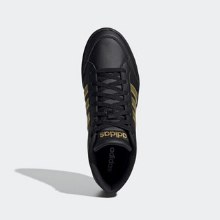 adidas 阿迪达斯 Vs Set 中性篮球鞋 FW5674 黑金 36