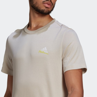 阿迪达斯官网 adidas M SS Q1 TEE AO 男装夏季网球运动短袖T恤GN8071 矾土棕 A/S(175/92A)