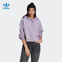 阿迪达斯官网 adidas 三叶草 HOODIE 女装运动套头衫GN4775 希望紫 34(参考身高:164~167CM)