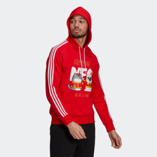阿迪达斯官网 adidas neo 吾皇万睡联名新年款男装运动套头衫GS5186 鲜红/白 A/XS(170/88A)