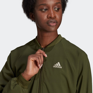 阿迪达斯官网 adidas WOVEN JKT PB 女装网球运动夹克外套GU0767 矾土棕 A/XL(170/96A)