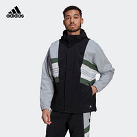 阿迪达斯官网 adidas UB JKT CB 男装训练运动夹克外套GU1739 黑色/银灰 A/M(175/96A)