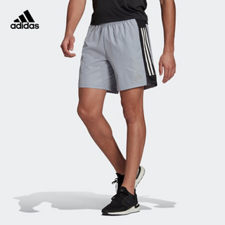 阿迪达斯官网 adidas OWN THE RUN SHO 男装夏季跑步运动短裤GM1521 银灰/黑色 A/S7