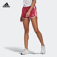 阿迪达斯官网 adidas M20 SHORT 女装跑步运动服装GK5263 粉/白 A/XL4(170/82A)