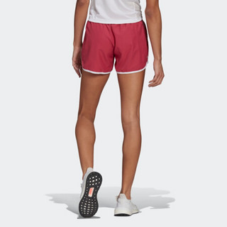 阿迪达斯官网 adidas M20 SHORT 女装跑步运动服装GK5263 粉/白 A/XS4(160/66A)