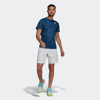 阿迪达斯官网 adidas FLFT PRNT T PB 男装网球运动服装GQ2220 藏青/酸绿 黄/蓝 A/S(175/92A)