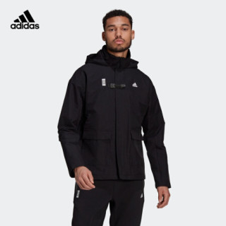 阿迪达斯官网 adidas WJ JKT WARM 男装训练运动夹克外套GU1747 黑色 A/M(175/96A)