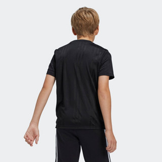 阿迪达斯官网adidas三叶草 OUTLINE JERSEY大童装运动短袖T恤ED7843 黑色/白色 176CM