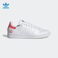 阿迪达斯官网 adidas 三叶草 STAN SMITH W 女鞋经典运动鞋G55666 白/浅红 35.5(215mm)