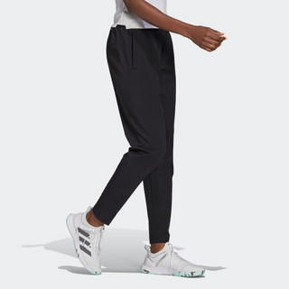 阿迪达斯官网 adidas WOVEN PANT PB 女装网球运动服装GU0769 黑色/白 A/L(170/76A)