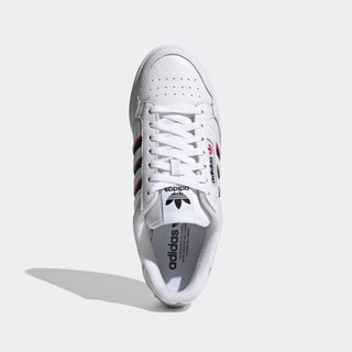 adidas 阿迪达斯 官网三叶草CONTINENTAL 80 STRIPES男女鞋经典运动鞋FX5090 白/藏青蓝/红 44.5(275mm)