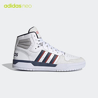 阿迪达斯官网 adidas neo ENTRAP MID 男鞋休闲运动鞋FY6621 白/浅灰/米色/藏青蓝/红 44.5(275mm)