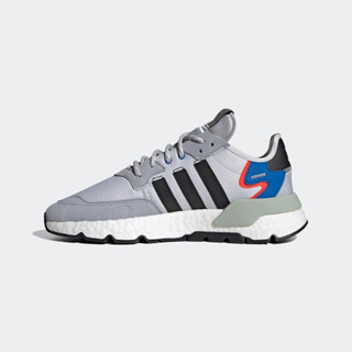 阿迪达斯官网 adidas 三叶草 NITE JOGGER 男鞋经典运动鞋FX6835 灰白/浅灰/黑/蓝/橙色 44(270mm)