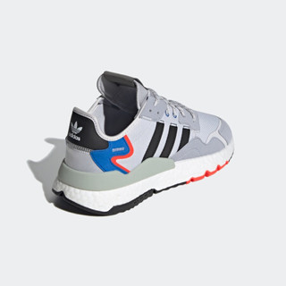阿迪达斯官网 adidas 三叶草 NITE JOGGER 男鞋经典运动鞋FX6835 灰白/浅灰/黑/蓝/橙色 44(270mm)