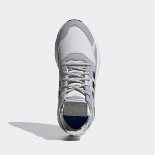 阿迪达斯官网 adidas 三叶草 NITE JOGGER 男鞋经典运动鞋FX6835 灰白/浅灰/黑/蓝/橙色 44(270mm)