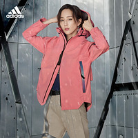 阿迪达斯官网 adidas W MYSHELTER JKT女装户外运动连帽夹克GL1009 玫红色 A/S(160/84A)