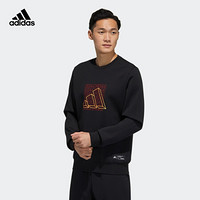 阿迪达斯官网 adidas SHG CITY SWEAT男女训练运动卫衣套头衫GP1859 黑色 A/XS(170/88A)