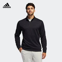 阿迪达斯官网 adidas ADCRS QTR ZIP 男装高尔夫运动卫衣GM1205 黑色 A/M(175/96A)