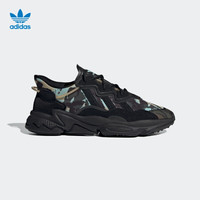 阿迪达斯官网 adidas 三叶草 OZWEEGO 男女鞋经典运动鞋GV9710 黑/米黄/淡蓝 41(255mm)