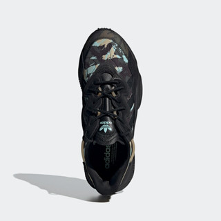 阿迪达斯官网 adidas 三叶草 OZWEEGO 男女鞋经典运动鞋GV9710 黑/米黄/淡蓝 41(255mm)