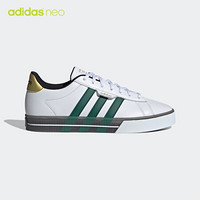 阿迪达斯官网 adidas neo DAILY 3.0 男鞋休闲运动鞋H01206 白色/绿色/金色 41(255mm)