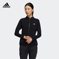 阿迪达斯官网 adidas TE KNIT FZ 女装高尔夫运动毛织夹克GM3806 黑色 A/XL(170/96A)