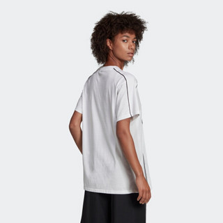 阿迪达斯官网 adidas 三叶草 SLIT TEE 女装圆领运动短袖T恤EC1877 白 30(参考身高:160~165CM)