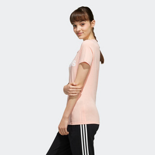 阿迪达斯官网 adidas neo W CE T 女装运动短袖T恤 EI4715 亮光粉 A/2XL(175/100A)