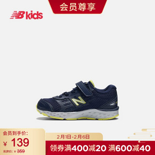 New Balance nb童鞋 男女童0~4岁 魔术贴运动鞋KA680 KA680PLI/藏青色 23.5