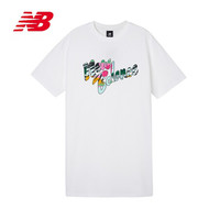 New Balance NB官方春夏女款AWD01509简约舒适透气经典百搭时尚休闲圆领连衣裙T恤裙 WT AWD01509 XS