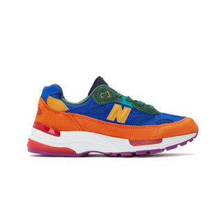 New Balance NB官方秋冬中性款美产992系列M992MC简约经典舒适百搭时尚复古休闲鞋 橘色/蓝色/绿色 M992MC 40（脚长25cm)