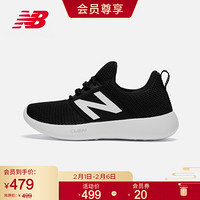 New Balance NB官方春夏女款RCVRY系列WRCVRYW2简约经典百搭时尚运动舒适跑步鞋 黑色 38（脚长24.5cm)