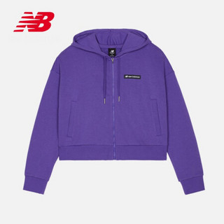 New Balance NB官方秋冬女款WJ03512毛圈简约经典百搭时尚休闲Logo标识连帽外套 MVT 2XL