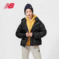 New Balance NB官方秋冬女款NPA4S022保暖舒适70%白鸭绒/灰鸭绒保暖连帽羽绒服 BK  70%灰鸭绒 L