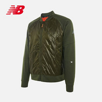 New Balance NB官方秋冬男款MJ03266休闲简约舒适时尚立领保暖Logo标识运动棉服 OLG 2XL