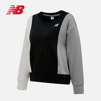 new balance NB女款潮流简约时尚拼色设计抓绒舒适保暖圆领套头卫衣AWT03146 AWT03146-AG XS