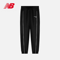 New Balance NB官方秋冬女款WP03803休闲简约舒适时尚系带裤腰Logo标识梭织长裤 BK XL