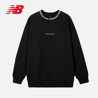 New Balance NB官方秋冬男款AMT04365加绒保暖简约舒适 LOGO标识卫衣/套头衫 BK 2XL